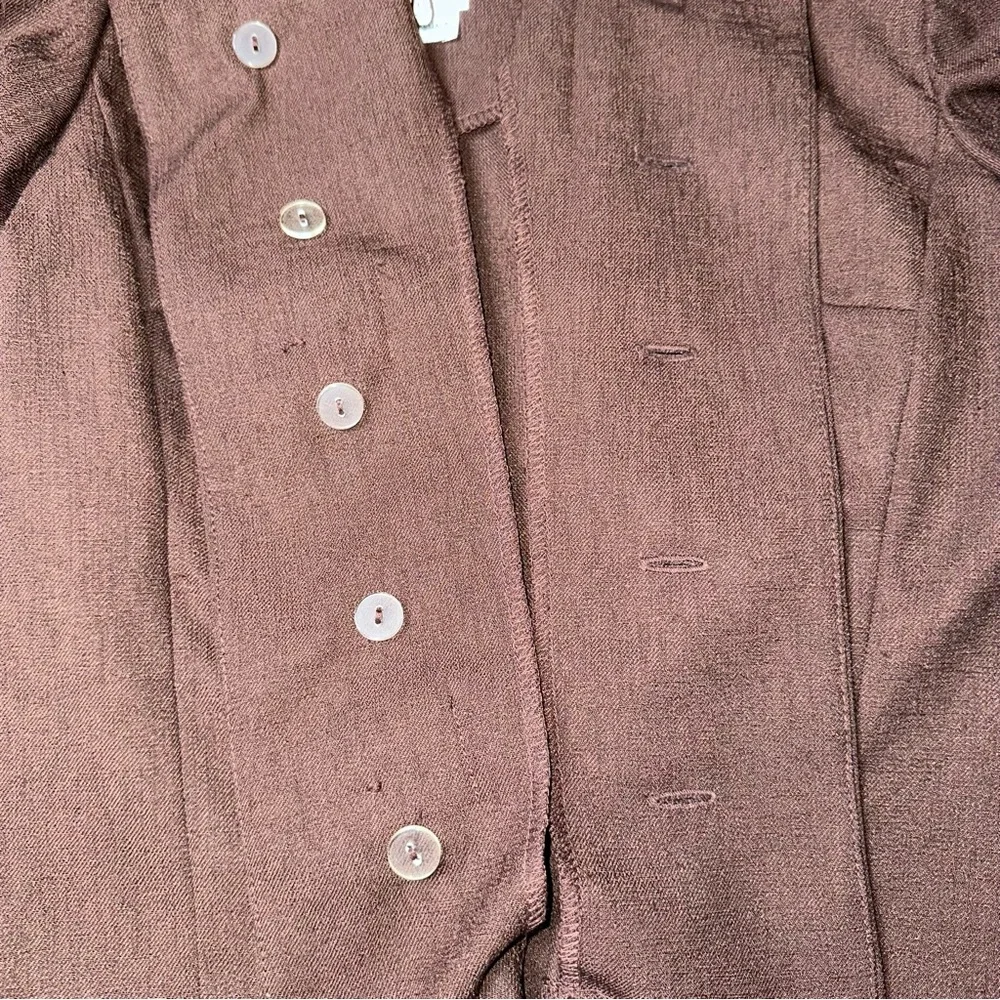 VTG Leslie Fay Skirt Suit Sz 6P 3 Pc Set Scarf 80s A Line Office Teacher Preppy‎